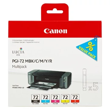 Canon PGI-72 eredeti tintapatron multipack (MBK/C/M/Y/R)