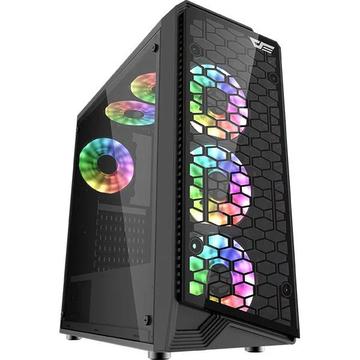 darkFlash Water Square 5 táp nélküli ablakos ház fekete