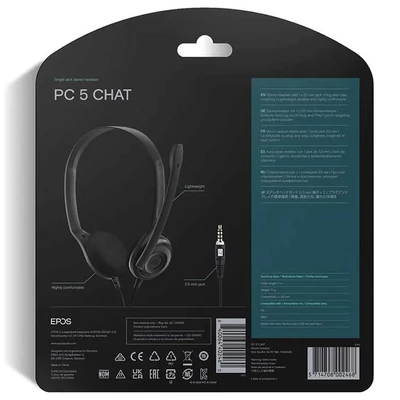 Kép 4/4 - EPOS by Sennheiser PC 5 Chat Headset Black