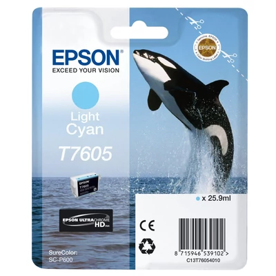Epson T7605 világoskék eredeti tintapatron