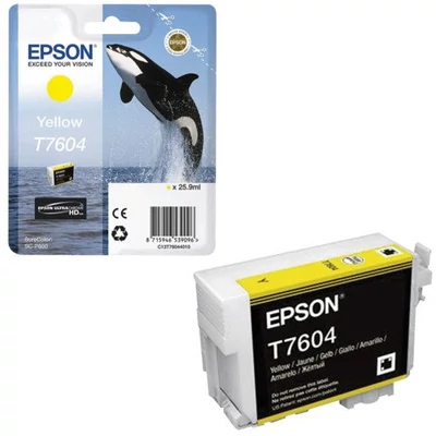 Epson T7604 sárga eredeti tintapatron