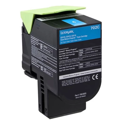 Lexmark [702C] 70C20C0 kék eredeti toner