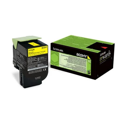 Lexmark [802Y] 80C20Y0 sárga eredeti toner