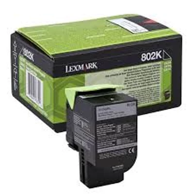 Lexmark [802Bk] 80C20K0 fekete eredeti toner