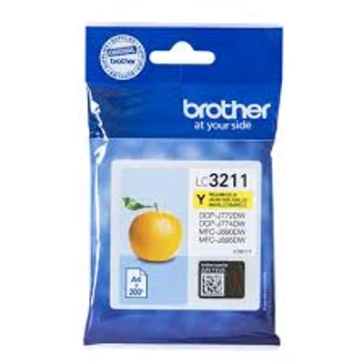 Brother LC3211 sárga eredeti tintapatron