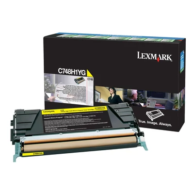 Lexmark [C74x] C748H3YG sárga eredeti toner High Corporate