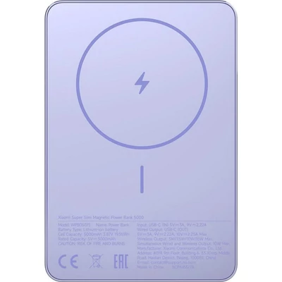 Xiaomi 5000mAh PowerBank Super Slim Magnetic Purple