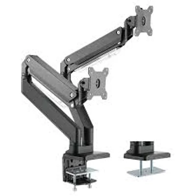 ACT AC8314 Gas Spring Dual Monitor Arm 17"-35" Black