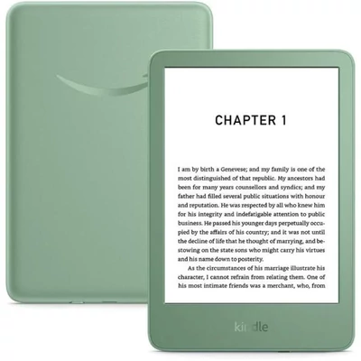 Amazon Kindle (2024) 6" E-book olvasó 16GB Matcha Green (Reklám mentes)