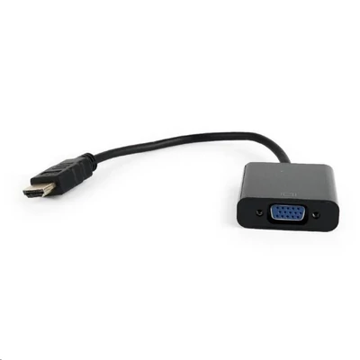 Gembird Cablexpert HDMI --> VGA adapter single port fekete Adapter