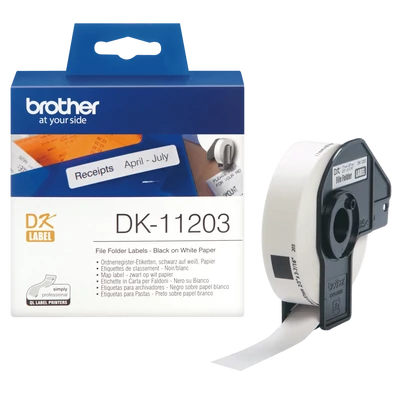 Brother DK-11203 fehér eredeti öntapadós címke 17mm