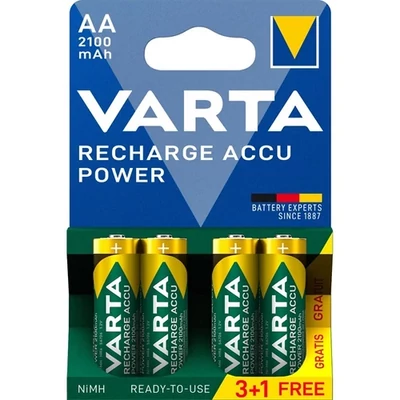 Akkumulátor Varta 56706101494 AA 2100mAh NiMh akku 3+1 db/bliszter