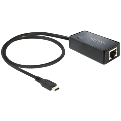 DeLock adapter SuperSpeed USB (USB 3.1, Gen 1) with USB Type-C male > Gigabit LAN 10/100/1000 Mb/s