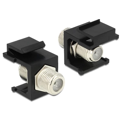 DeLock Keystone module F female > F female Black
