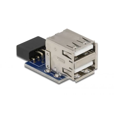 Kép 2/4 - DeLock USB pin header female > 2x USB 2.0 female up