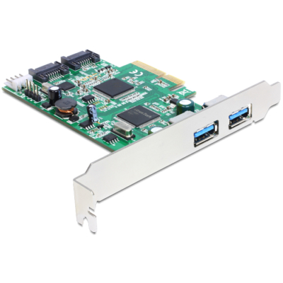 DeLock PCI Express Card > 2x external USB 3.0 + 2x internal SATA 6 Gb/s
