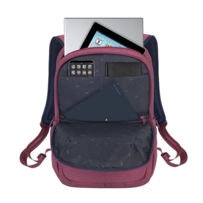 Kép 3/6 - RivaCase 7760 Suzuka Laptop Backpack 15,6" Red