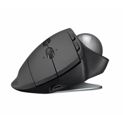 Kép 3/4 - Logitech MX Ergo Wireless Trackball Mouse Black