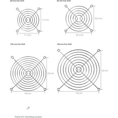 Kép 2/2 - Arctic 140mm Fan Grills