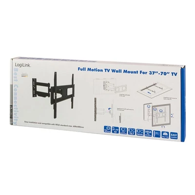 Kép 3/4 - Logilink BP0019 37"-70" TV Wall Mount Fix Black