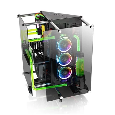 Kép 10/14 - Thermaltake Core P90 Tempered Glass Edition Black