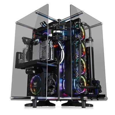 Kép 12/14 - Thermaltake Core P90 Tempered Glass Edition Black