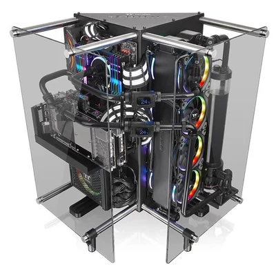 Kép 13/14 - Thermaltake Core P90 Tempered Glass Edition Black