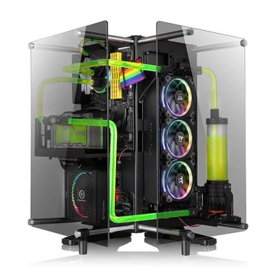 Kép 9/14 - Thermaltake Core P90 Tempered Glass Edition Black