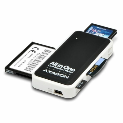 Kép 3/9 - AXAGON CRE-X1 External 5-slot Card Reader Black/White