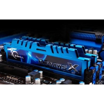 Kép 2/2 - G.SKILL 16GB DDR3 2400MHz Kit(2x8GB) RipjawsX Blue