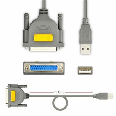 Kép 3/5 - AXAGON ADP-1P25 USB Printer adapter cable 1,5m Grey