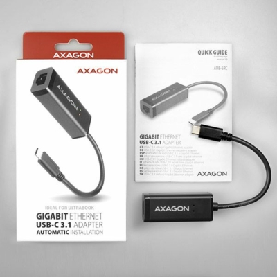 Kép 9/10 - AXAGON ADE-SRC USB-C 3.1 Gigabit ethernet