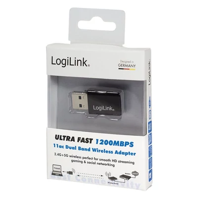 Kép 4/5 - Logilink WL0243 Wireless Ultra Fast 1200 Mbps 11ac Dual Band adapter