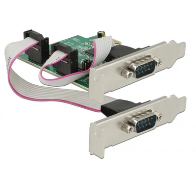 Kép 2/6 - DeLock PCI Express Card to 2x Serial RS-232 high speed 921K with voltage supply