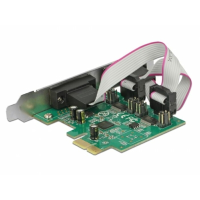 Kép 3/6 - DeLock PCI Express Card to 2x Serial RS-232 high speed 921K with voltage supply