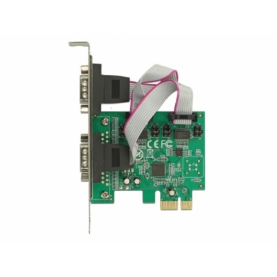 Kép 4/6 - DeLock PCI Express Card to 2x Serial RS-232 high speed 921K with voltage supply