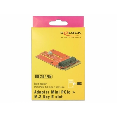 Kép 5/5 - DeLock Adapter Mini PCIe > M.2 Key E slot