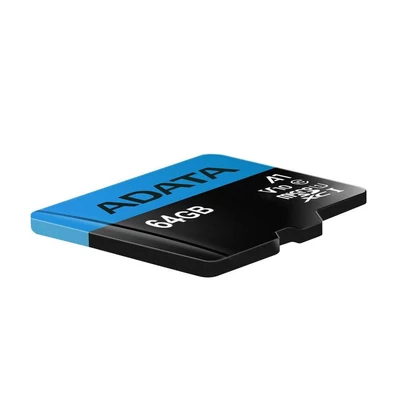 Kép 3/5 - A-Data 64GB microSDXC Premier Class 10 UHS-I V10 A1 + adapterrel