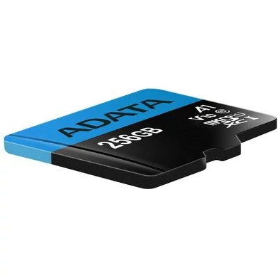 Kép 3/4 - A-Data 256GB microSDXC Premier UHS-I Class10 V10 A1 + adapterrel