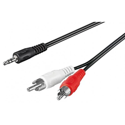 Noname 3,5 jack/2RCA audio kábel 3m Black