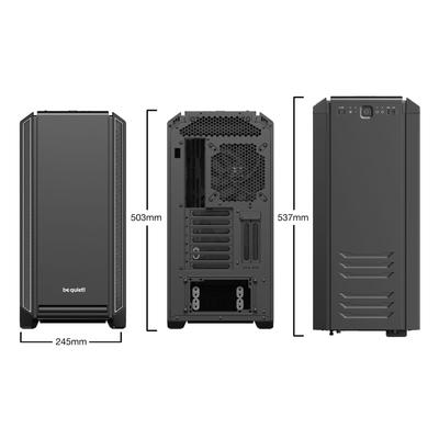 Kép 2/9 - Be quiet! Silent Base 601 Black/Silver