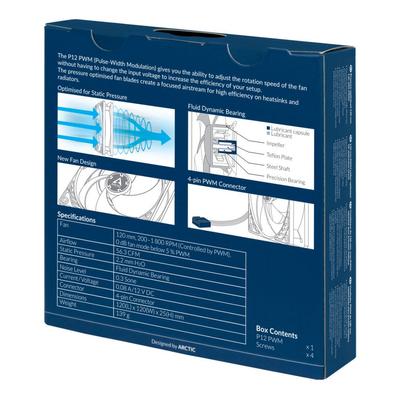 Kép 6/6 - Arctic P12 PWM (White/Transparent)