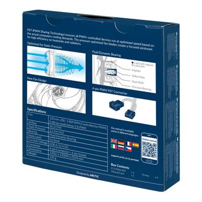 Kép 6/6 - Arctic P12 PWM PST (White/Transparent)