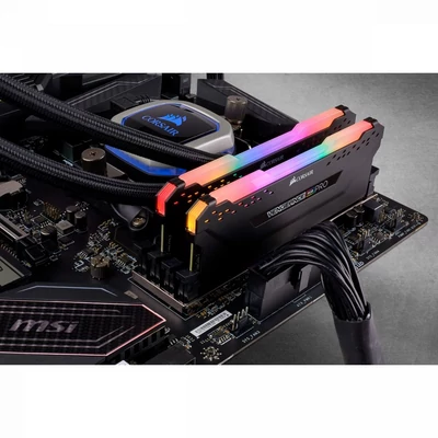 Kép 4/5 - Corsair 16GB DDR4 3200MHz Kit(2x8GB) Vengeance RGB Pro Black