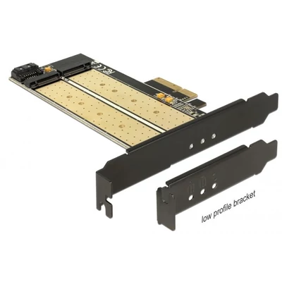 Kép 3/5 - DeLock PCI Express x4 Card > 1x internal M.2 Key B + 1x internal NVMe M.2 Key M Low Profile Form Fac