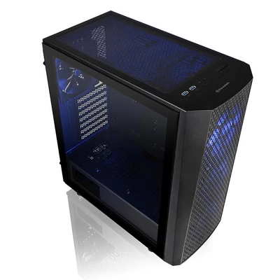 Kép 2/8 - Thermaltake Versa J24 Tempered Glass RGB Edition Black