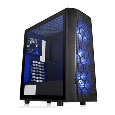 Kép 3/8 - Thermaltake Versa J24 Tempered Glass RGB Edition Black
