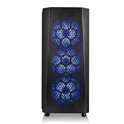 Kép 6/8 - Thermaltake Versa J24 Tempered Glass RGB Edition Black
