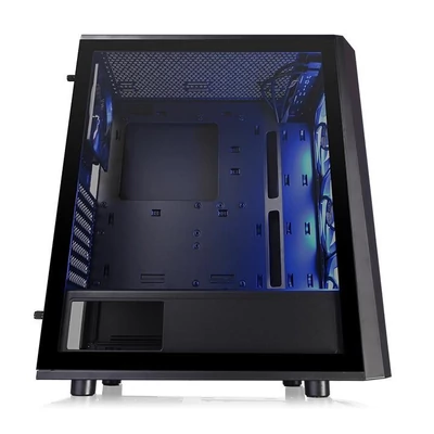 Kép 7/8 - Thermaltake Versa J24 Tempered Glass RGB Edition Black