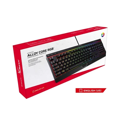 Kép 6/10 - Kingston HyperX Alloy Core RGB Gamer Keyobard Black US